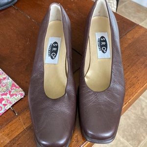 SRO Flex Tec Brown Leather Dress Pumps - size 7-1/2